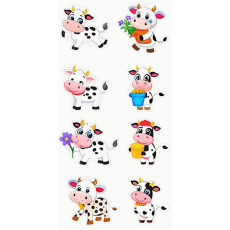 Happy Cow Stickers Roll - 50's